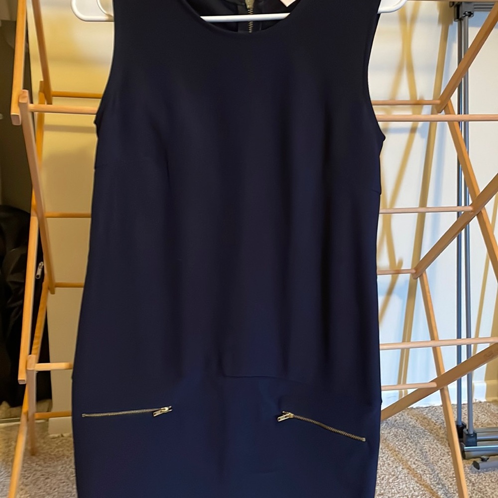 Dropped Waist Navy Blue size Small Dress